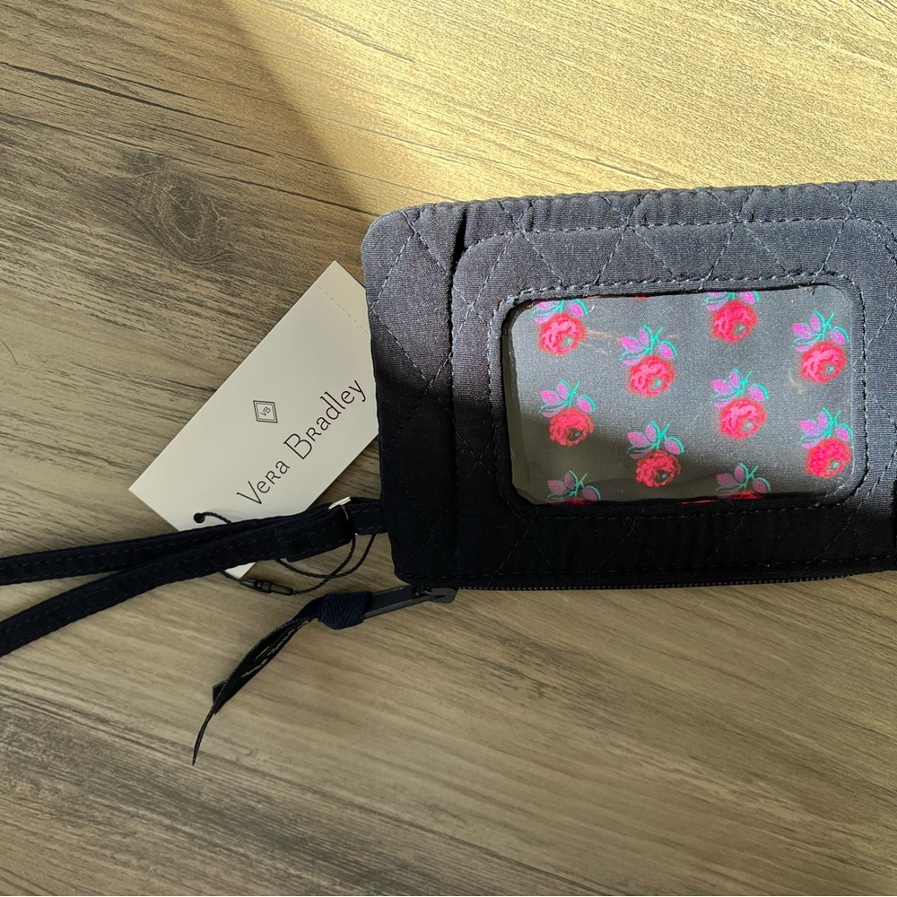 Vera Bradley Navy Zip ID Case - NWT - Picture 3 of 4